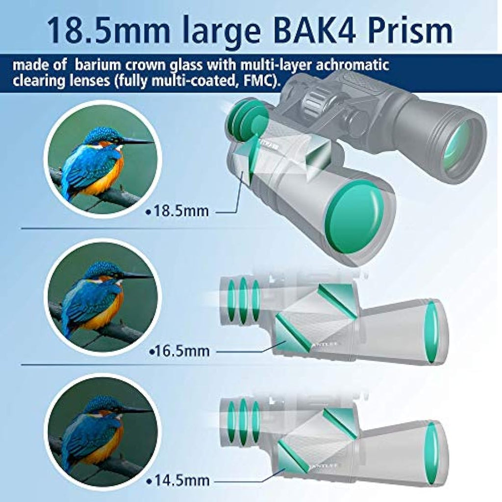 20x50 High Power Binoculars | BAK4 Prism Waterproof Optics