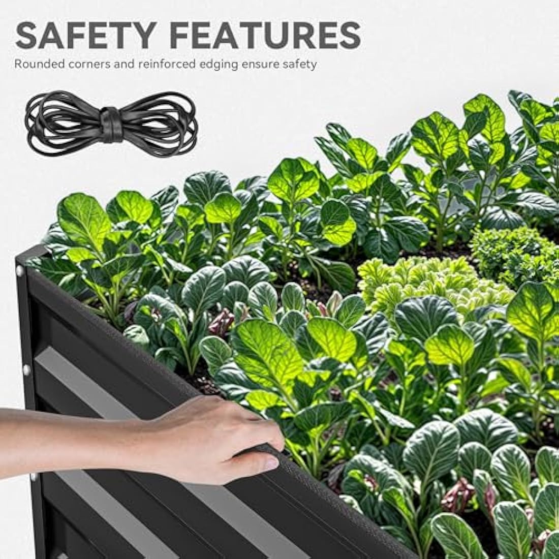 YITAHOME 240x120x60cm Metal Raised Garden Bed - Large Galvanized Planter