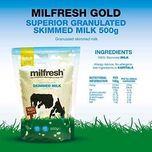 Milfresh Gold Granulated Skimmed Milk Powder - 500g (Pack of 10)