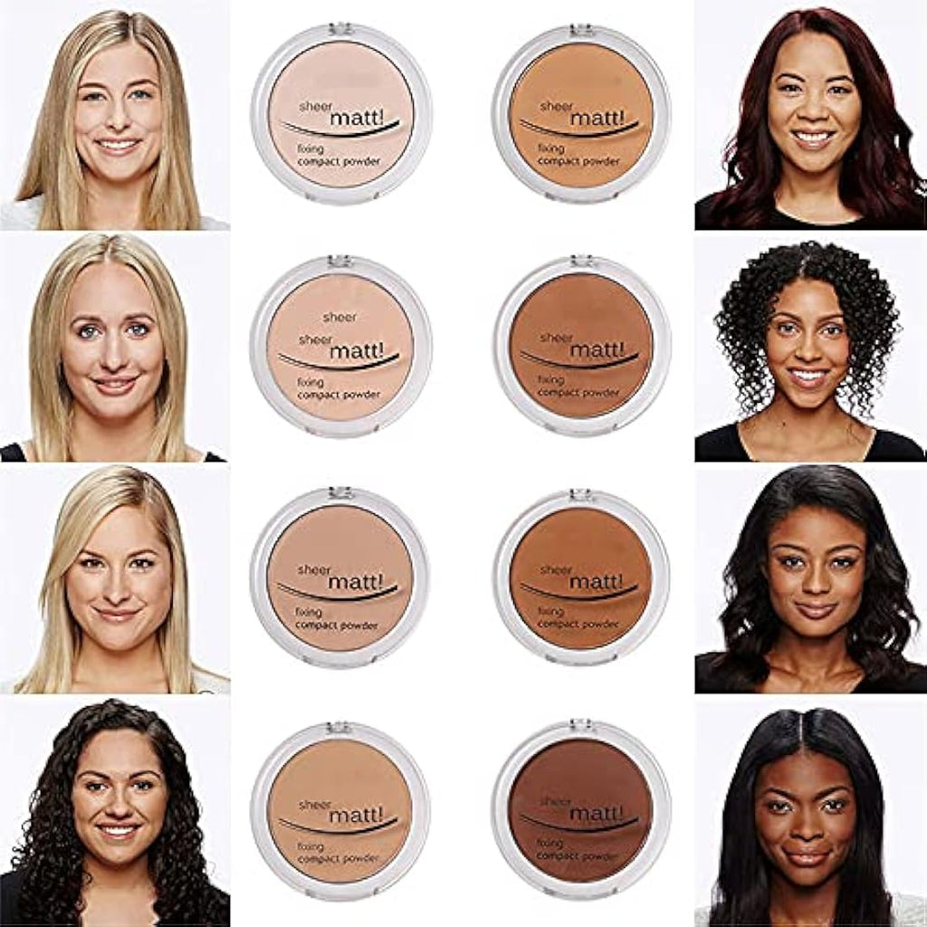 PHOERA Sheer Matte Fixing Powder – Long Lasting Vegan Pressed Powder