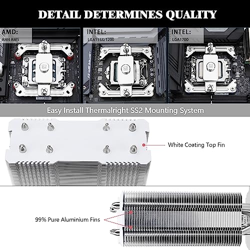 Thermalright Assassin X 120 SE White CPU Air Cooler | 4 Heat Pipes