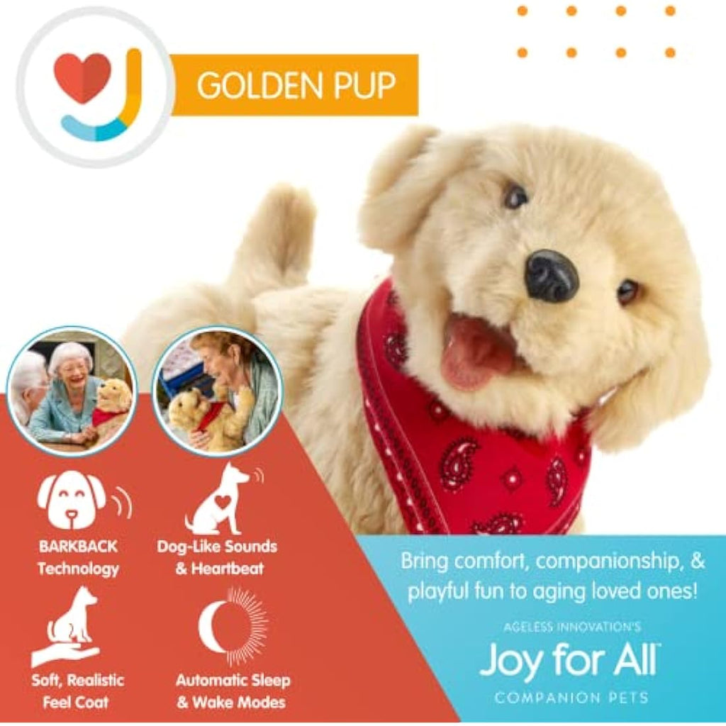 Joy For All Interactive Golden Pup – Lifelike Robotic Companion Dog