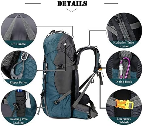 60L Waterproof Hiking Backpack – Lightweight Camping Rucksack