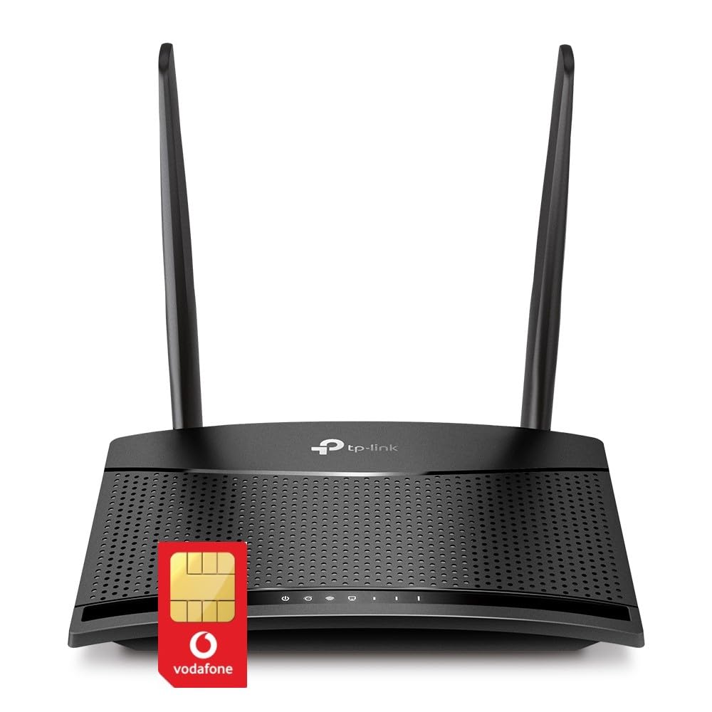 TP-Link MR100 4G LTE Router | Vodafone Unlimited Data SIM Bundle