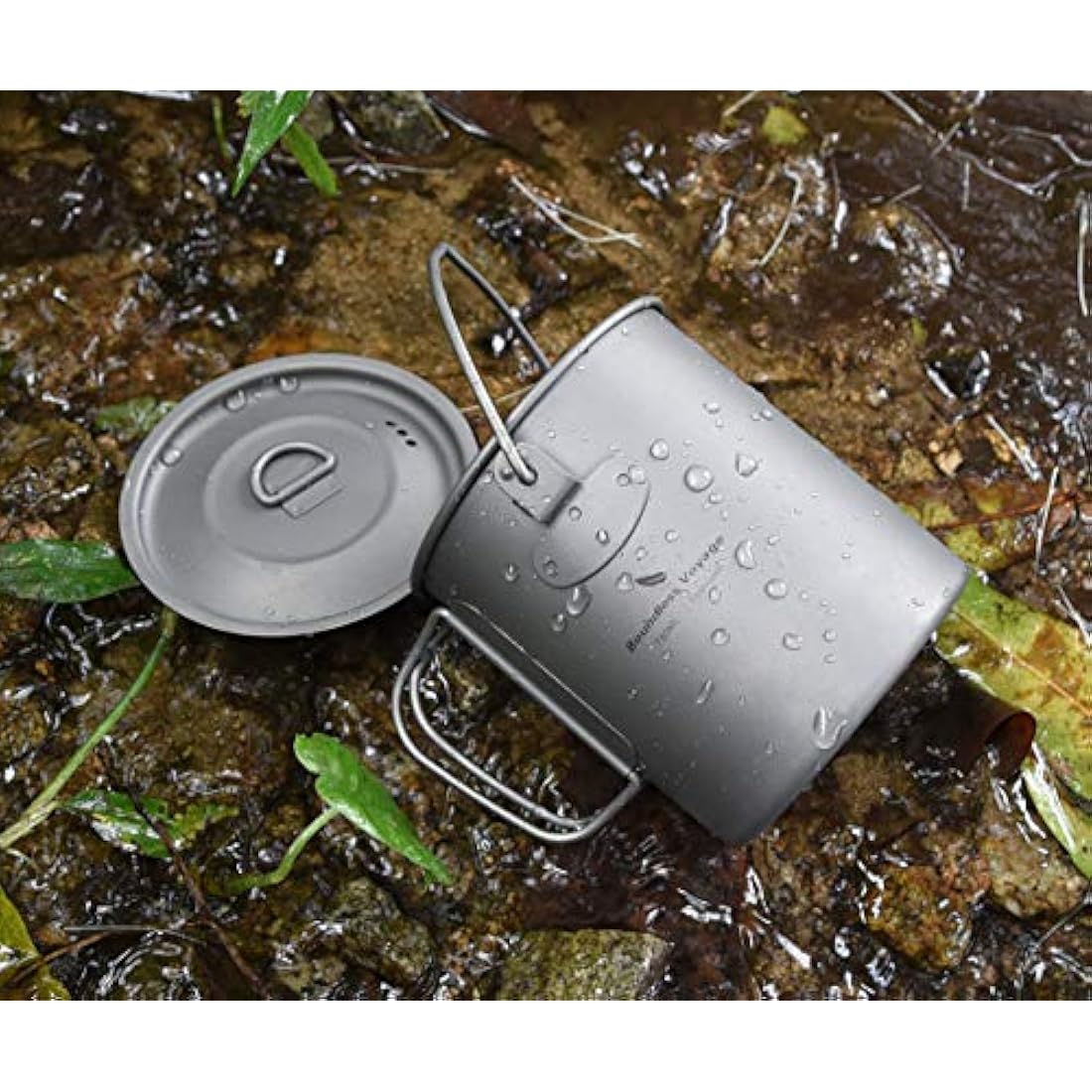 Boundless Voyage 750ml Titanium Pot | Ultralight Camping Mug Set