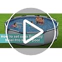 Bestway Steel Pro Round Above Ground Pool | 12ft x 30" Steel Frame