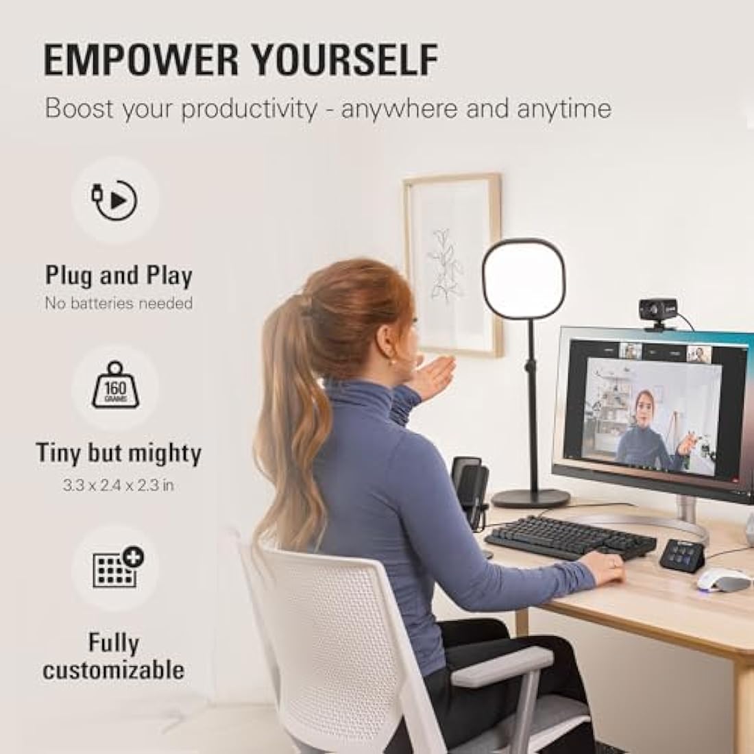Elgato Stream Deck Mini – Customizable LCD Macro Pad for PC and Mac