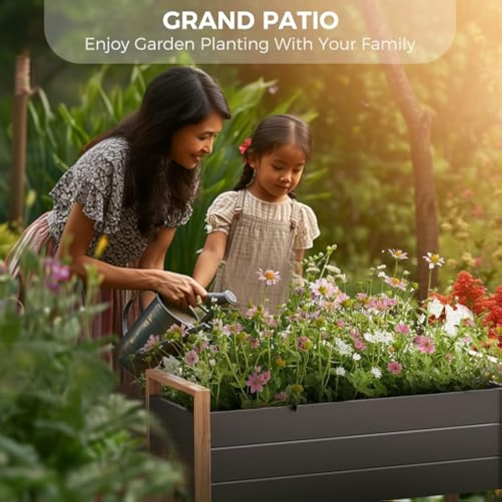 Metal Raised Garden Bed – Elevated Planter with Drainage
