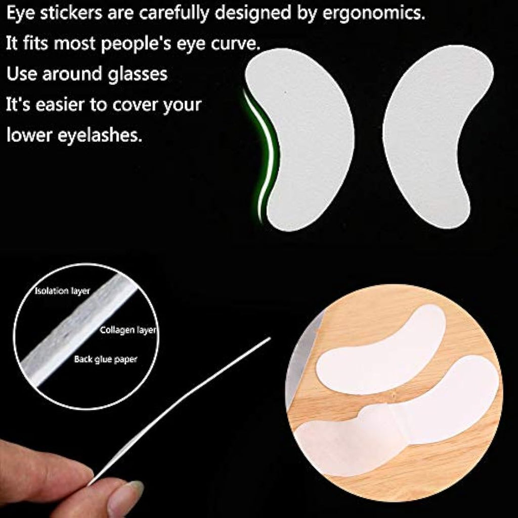 Yorgewd 100 Pairs Under Eye Gel Pads | Lint-Free Eyelash Extension Patches