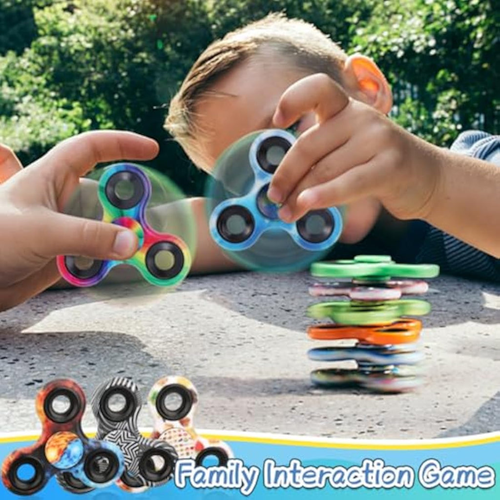 Metal Fidget Spinner Toy Set – 12 Pack Bulk for Stress Relief