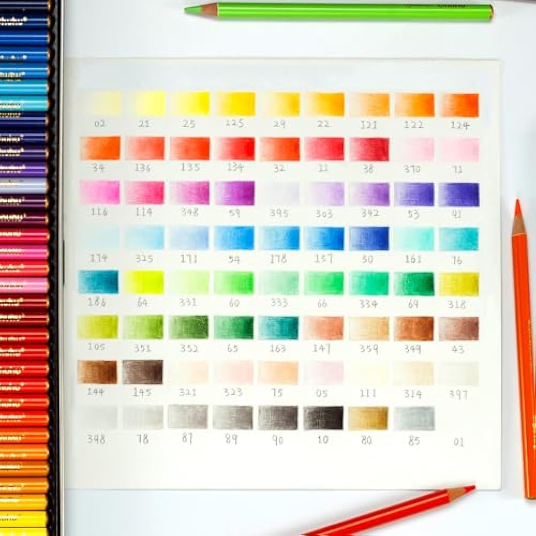 Ohuhu 72 Colouring Pencils | Oil-Based Soft Core Professional Set