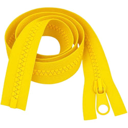 38" 96.5cm Yellow Chunky Zip - Heavy-Duty Open-Ended Separating - image 1