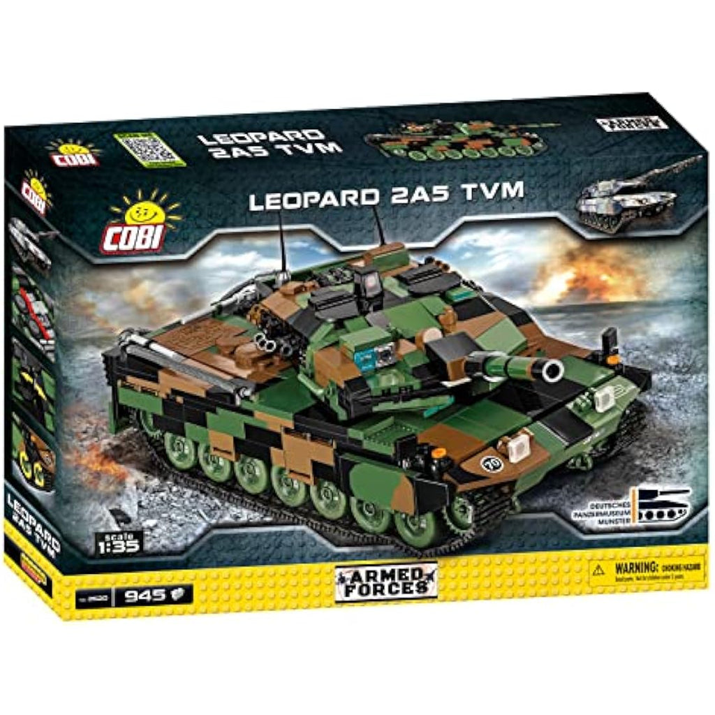 COBI Leopard 2A5 TVM Tank Model – 945 Piece Military Building Blocks