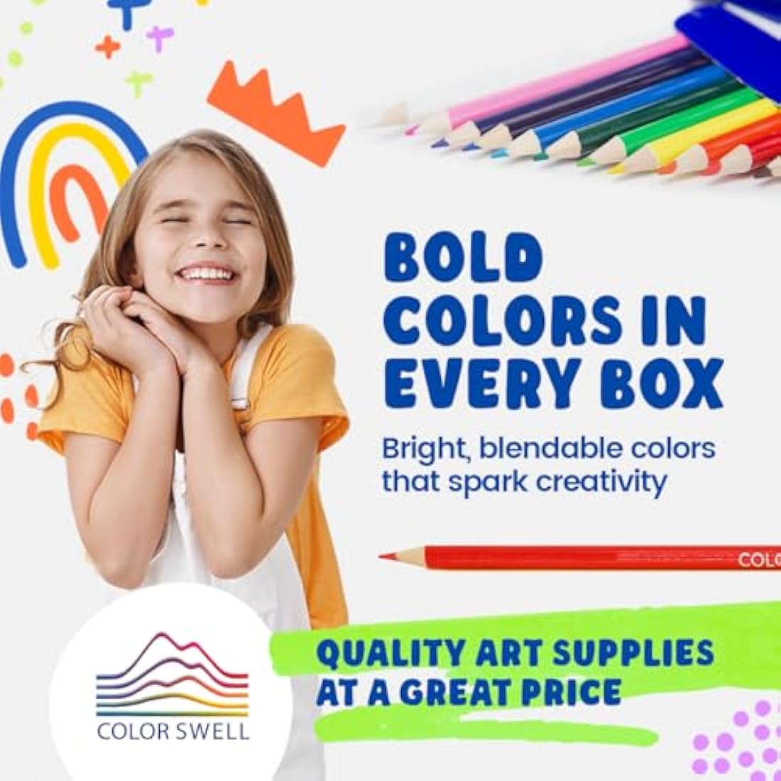 Color Swell Bulk Colored Pencils – 360 Pre-Sharpened Classroom Sets