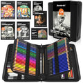 Shuttle Art 124 Pack Sketching and Drawing Set with 4 Drawing Pads