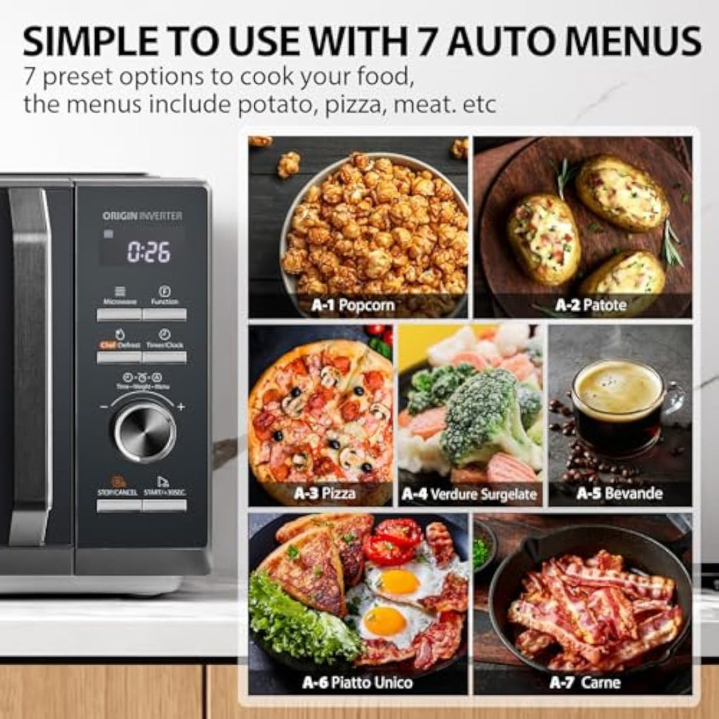 Toshiba 25L Origin Inverter Microwave Oven – 900W Morandi Grey