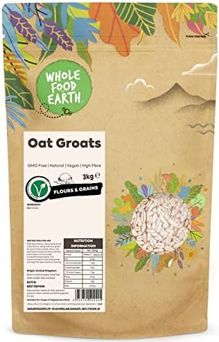Wholefood Earth Oat Groats 3kg – Natural Whole Grain & High Fibre