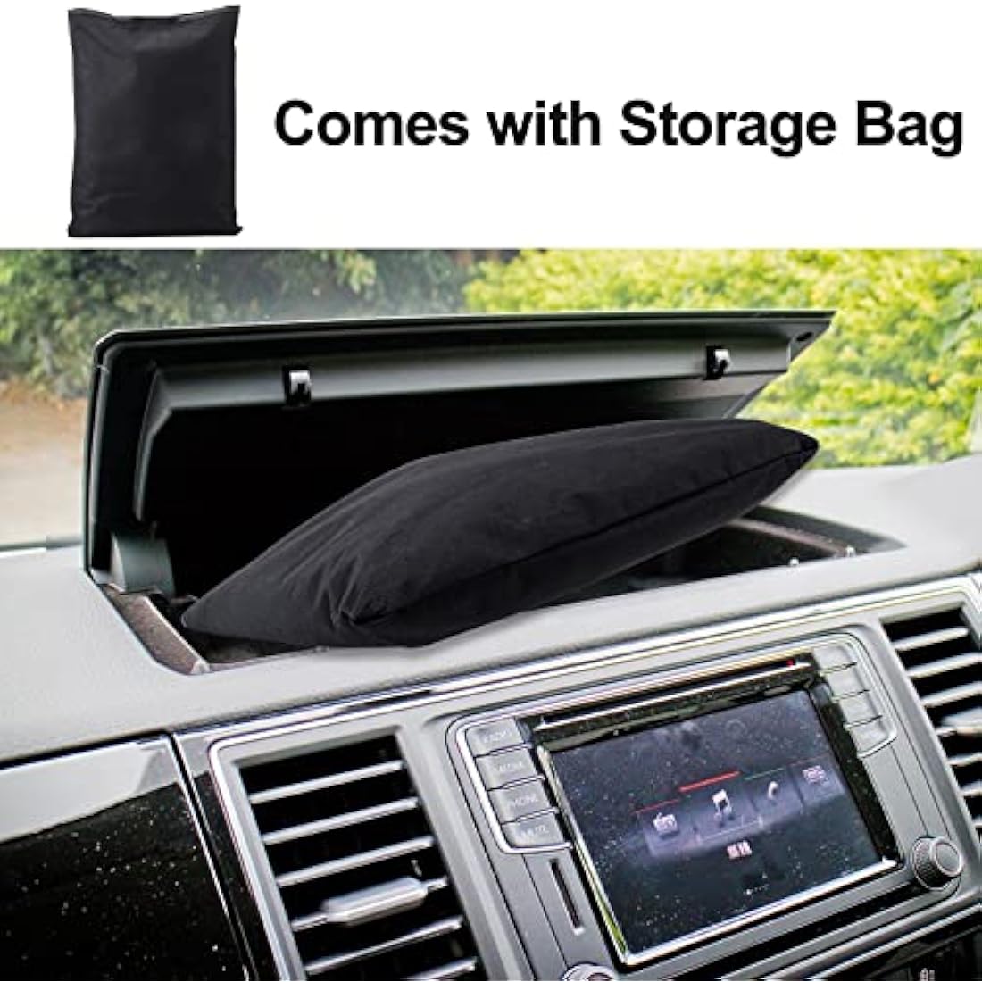 CICMOD VW T5 Windscreen Cover – Black 600D Oxford Sun & Snow Wrap