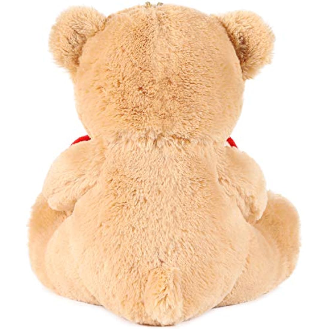 BRUBAKER Teddy Bear Plush with I Love You Heart – 14 Inch Light Brown