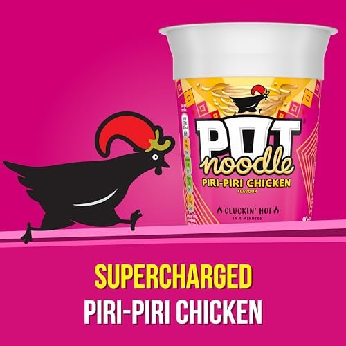 Pot Noodle Piri-Piri Chicken Instant Noodles – 12 x 90g Bulk Pack