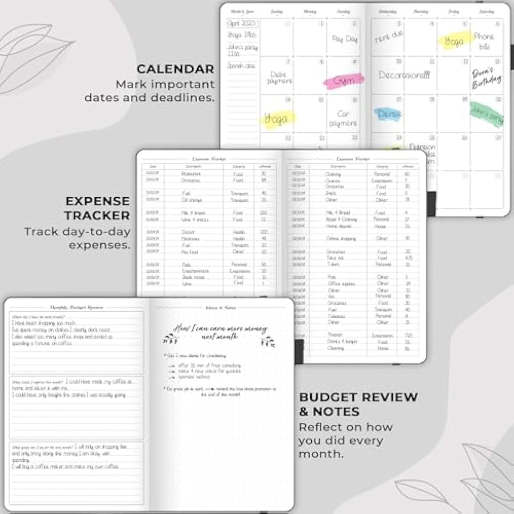 GoGirl Budget Planner – Undated A5 Financial Organizer & Expense Tracker