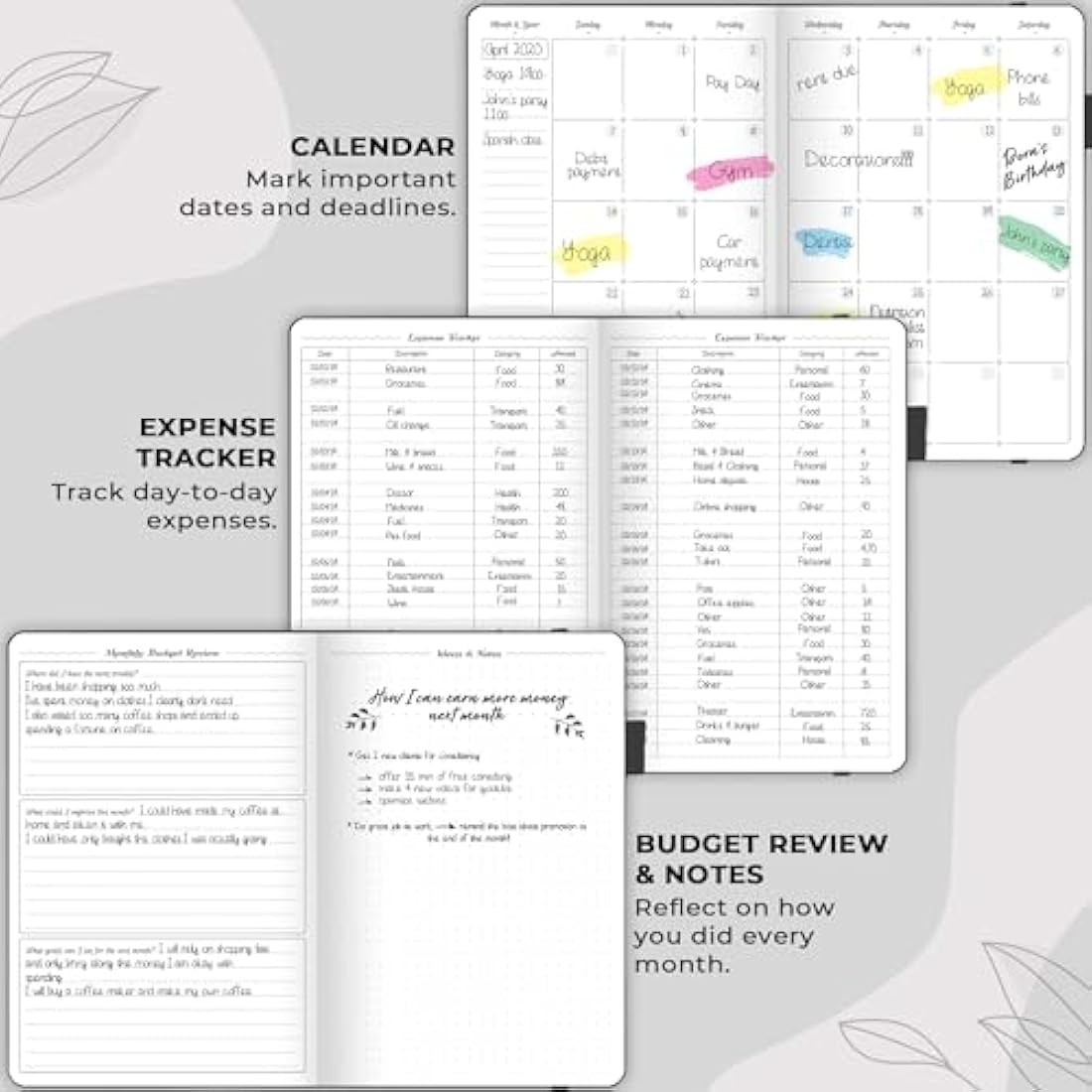 GoGirl Budget Planner – Undated A5 Financial Organizer & Expense Tracker