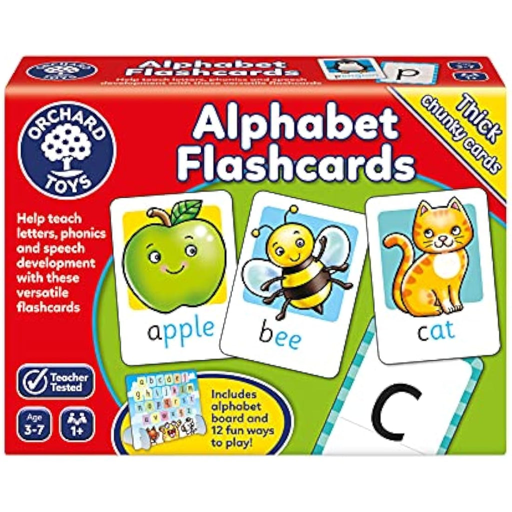 Orchard Toys Alphabet Flashcards | Double-Sided Phonics Cards for Kids