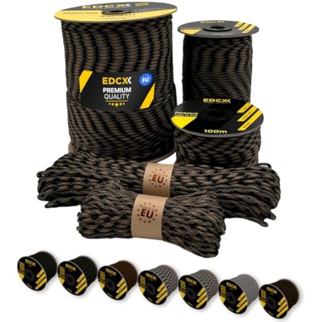 EDCX 550 Paracord – 4mm 7-Strand Nylon Rope for Camping and DIY