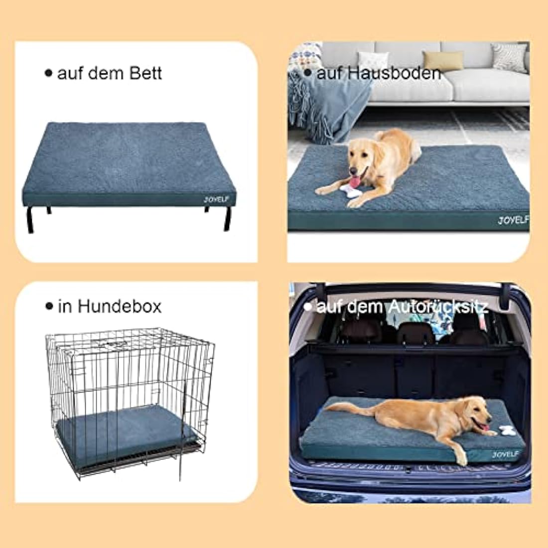 XXLarge Orthopedic Dog Bed | Waterproof Egg Crate Foam Mat