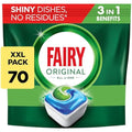 Fairy All-In-1 Original Dishwasher Tablets - Bulk 70 Pack for Grease