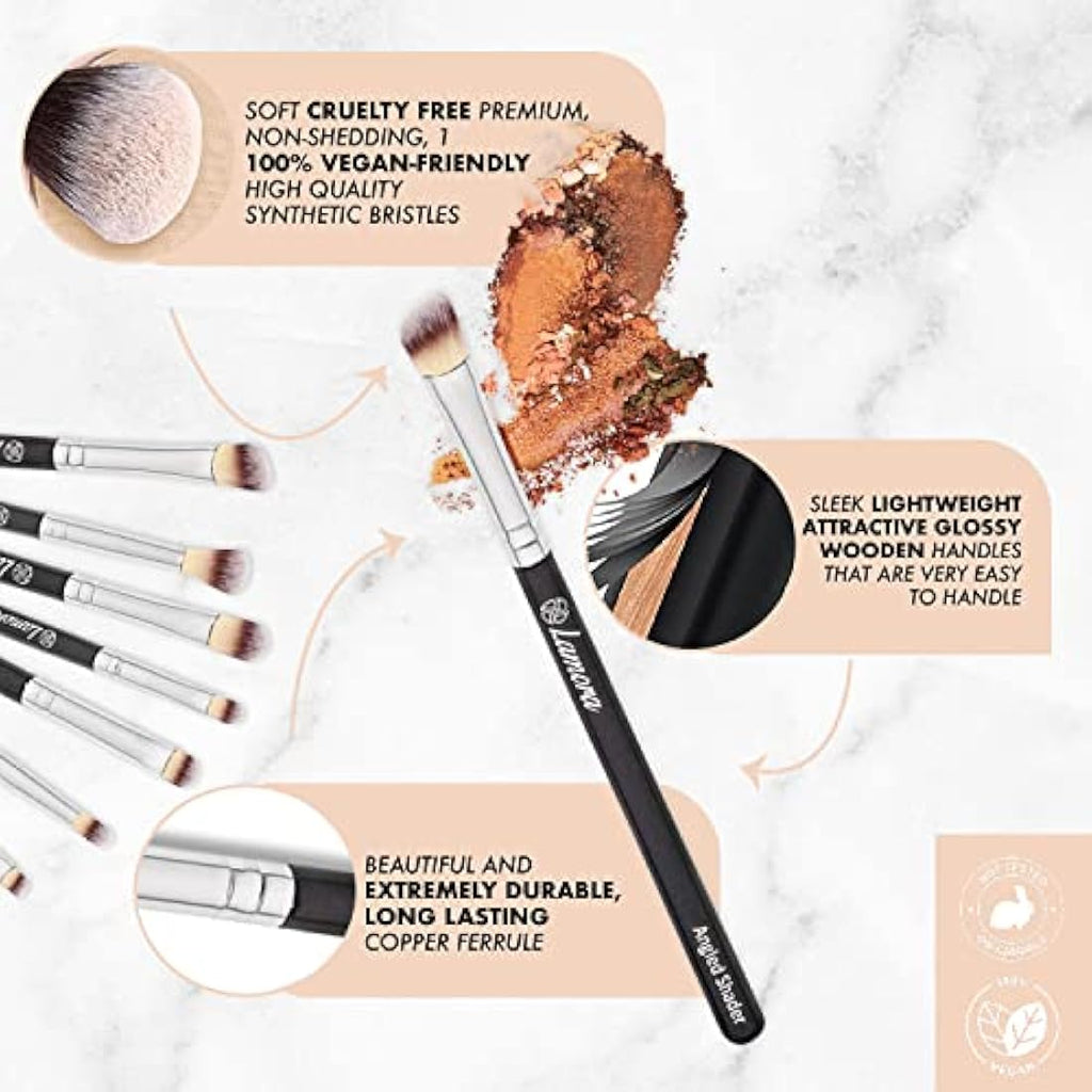 Jolof Store 7-Piece Eye Makeup Brush Set | Vegan Synthetic Bristles
