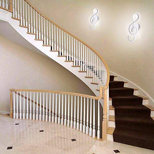 KAWELL Musical Symbol LED Wall Light – 22W Minimalist Aluminum Sconce
