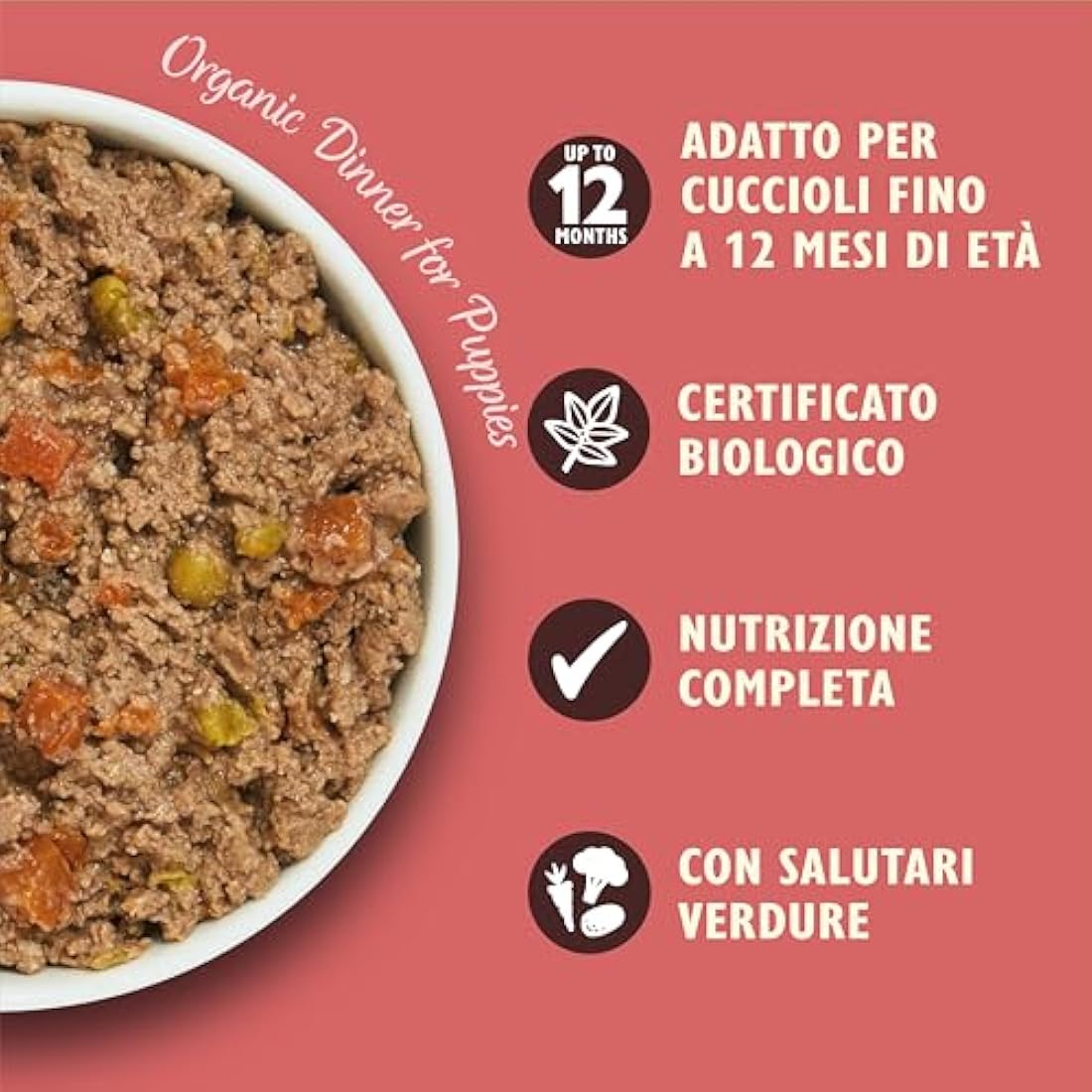 Lily’s Kitchen Organic Puppy Wet Dog Food - Chicken & Veg 11 x 150g