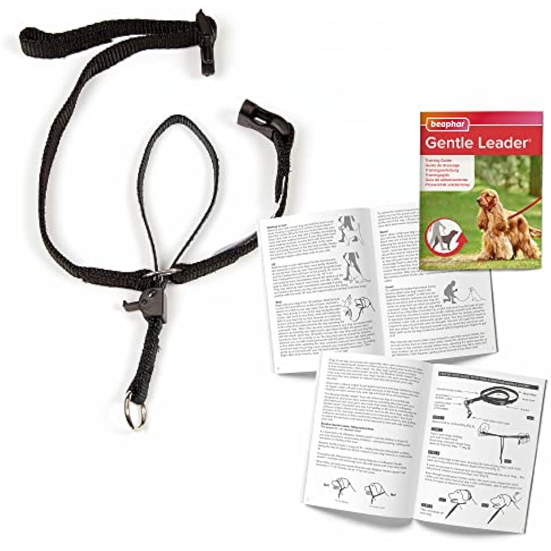 Beaphar Gentle Leader Head Collar – Medium Dog No-Pull Training Aid, Black