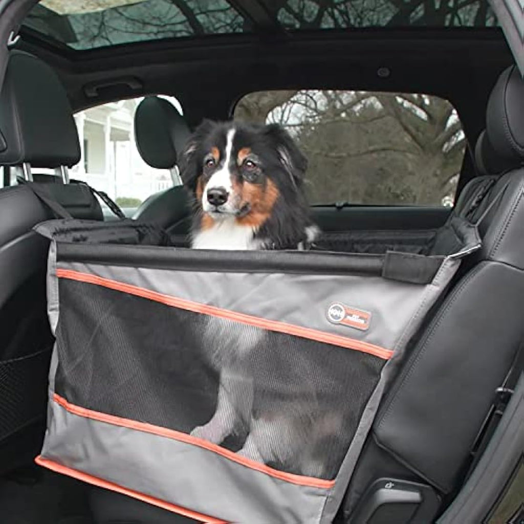K&H Pet Products Buckle N' Go Dog Car Seat - Gray Waterproof Mesh
