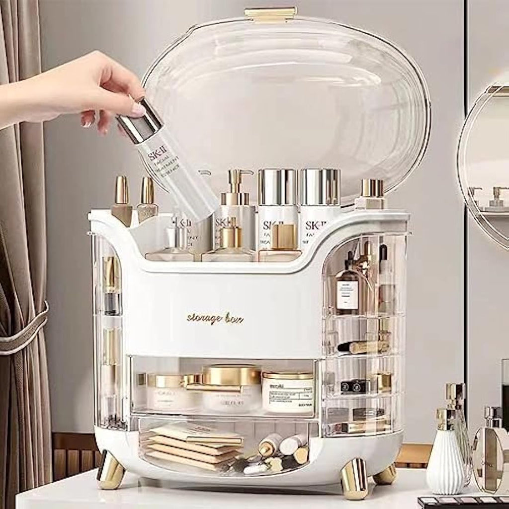 LZDMY Makeup Storage Organiser | Dustproof Acrylic Skincare Case