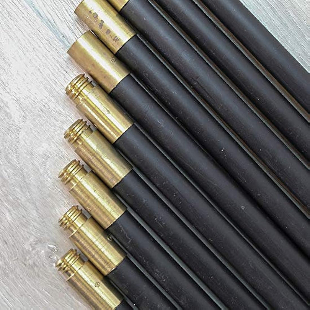 Faithfull Drain Rod Set 9m (30ft) - 12 Piece Kit with Brass Connectors