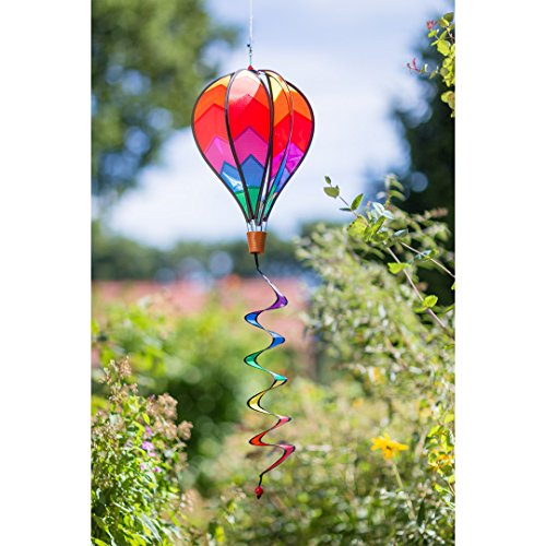 Hot Air Balloon Wind Spinner – Sunrise Garden Twist, 41"
