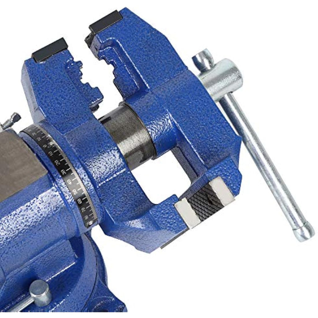 TOPWAY 4" Heavy Duty Bench Vice | 360° Swivel Base Table Clamp