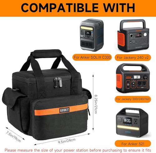 LEFOR·Z Portable Power Station Carrying Case – Waterproof Travel Bag