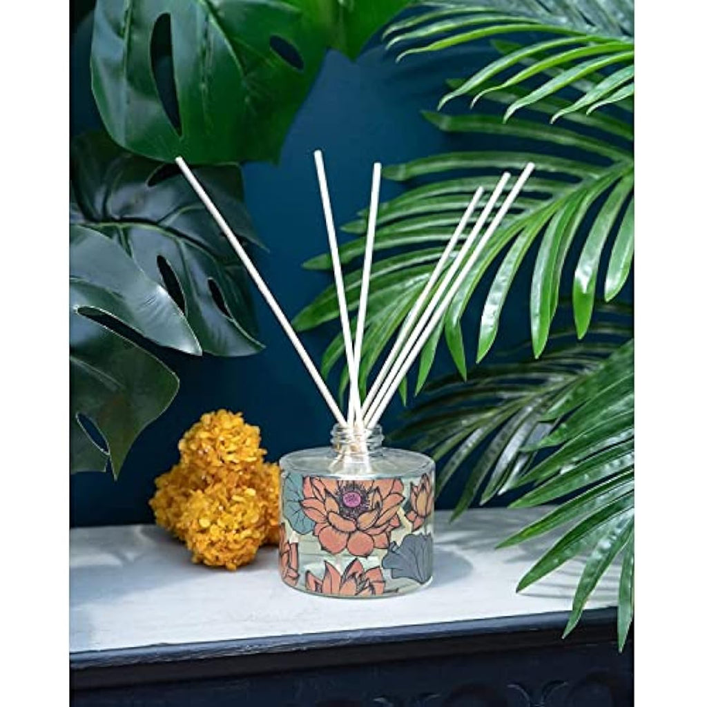 Thai Lotus Glass Reed Diffuser Set - 150ml Home Fragrance