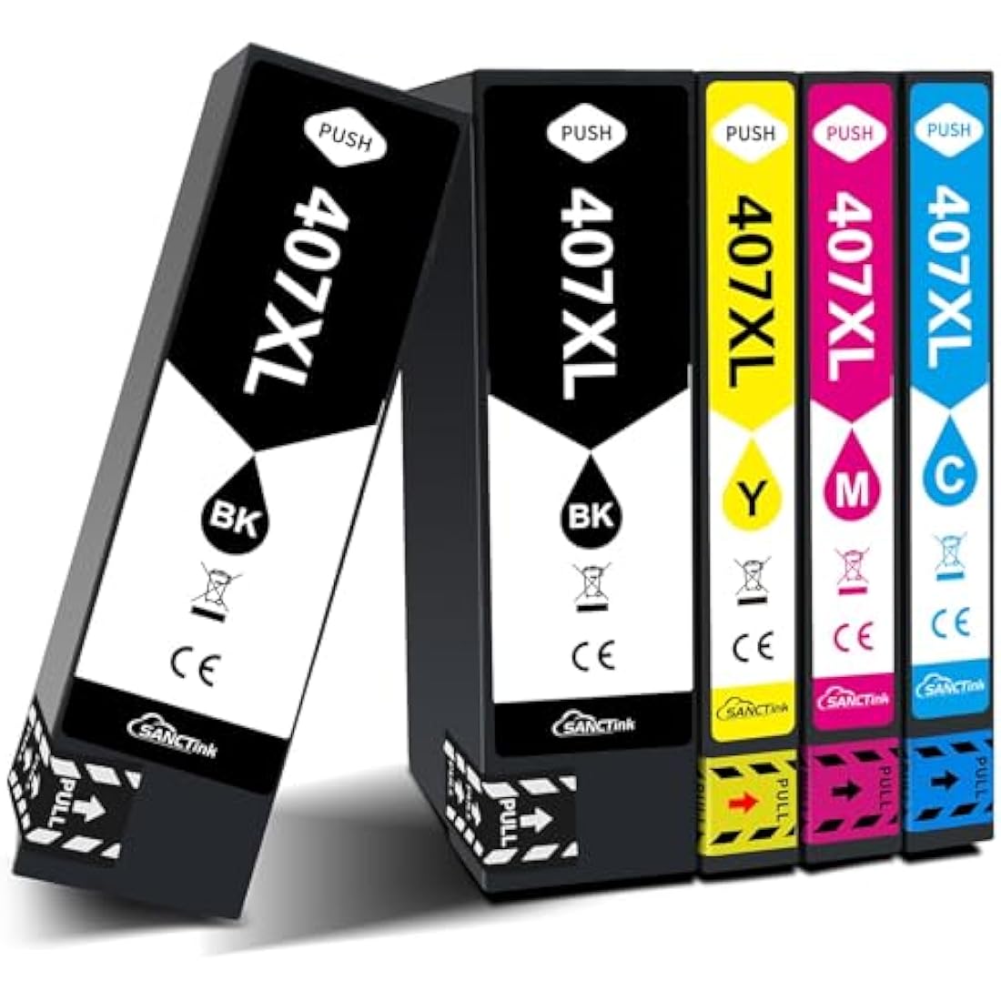 SANCTink 407XL Ink Cartridges for Epson Workforce Pro WF-4745 | 5-Pack