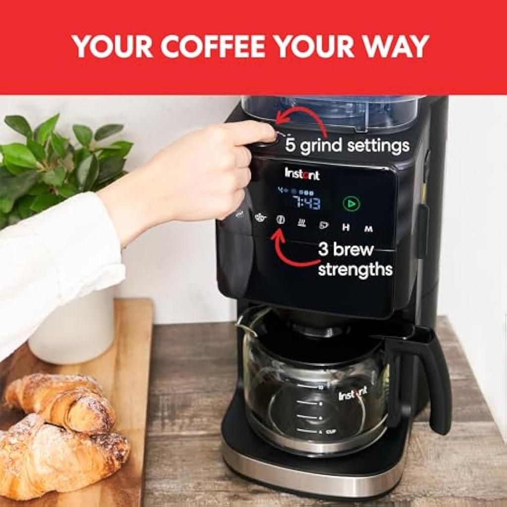 Bean to Cup Coffee Maker | Programmable Burr Grinder