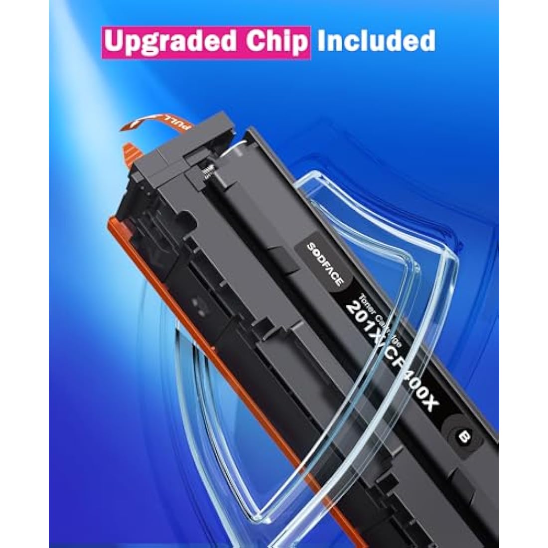 SODFACE 201X Toner Cartridge 4-Pack for HP Color LaserJet Pro M277dw M252dw