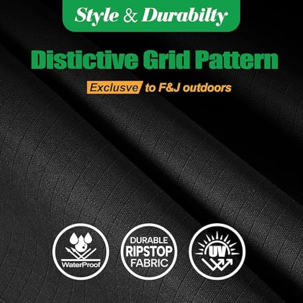 F&J Outdoors Waterproof Patio Furniture Cover – Heavy Duty UV Resistant