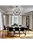 LynPon 12-Light Black Sputnik Chandelier - Modern Industrial Pendant Light
