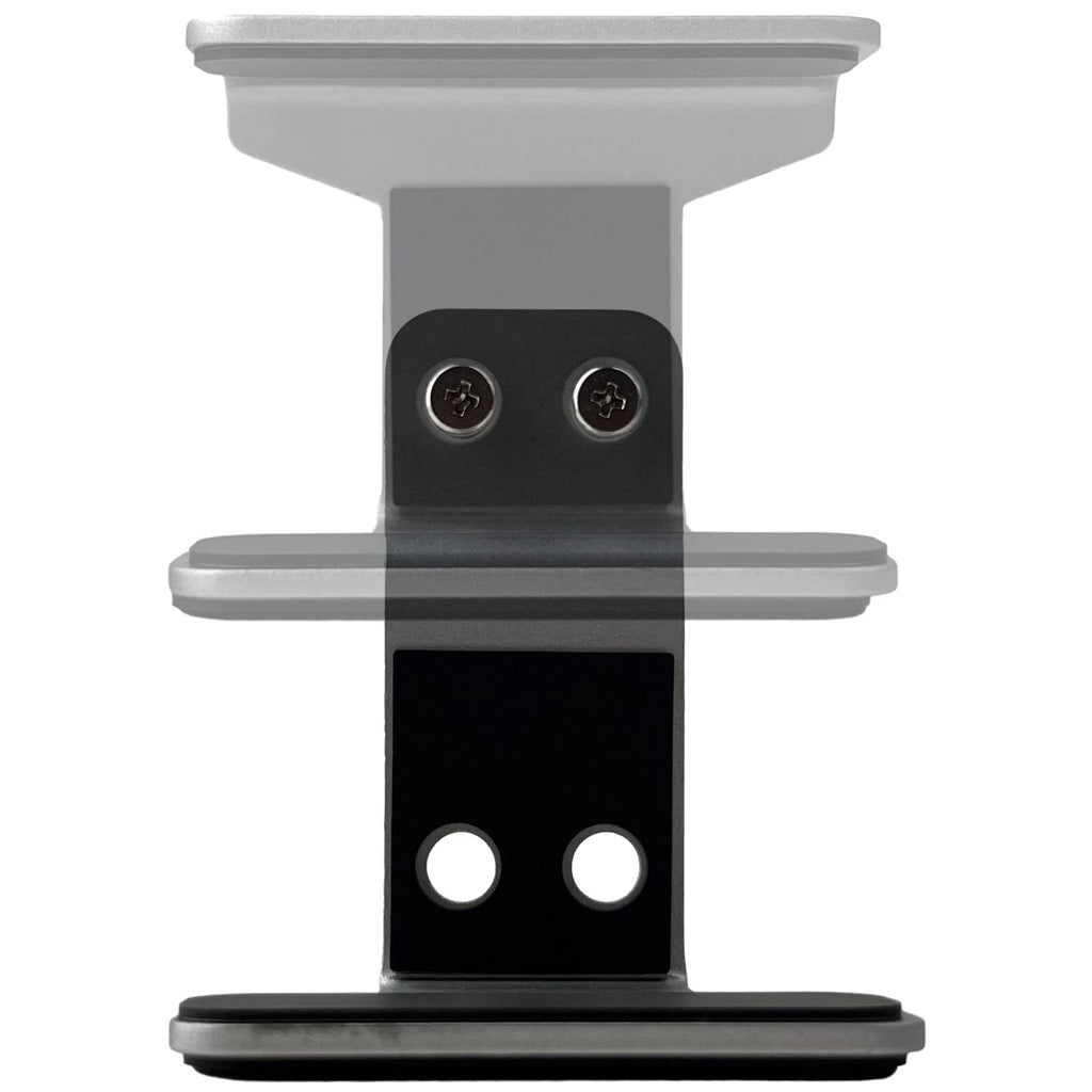 JEMACHE Under Desk Laptop Extra Mount, Metal Extra Holder Accessories for Triple or 4 Laptop Version Silver - image 2