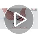 MAXPOWER 2-in-1 Breaker Bar | 1/2" & 3/8" Dual-Drive Wheel Nut Spanner
