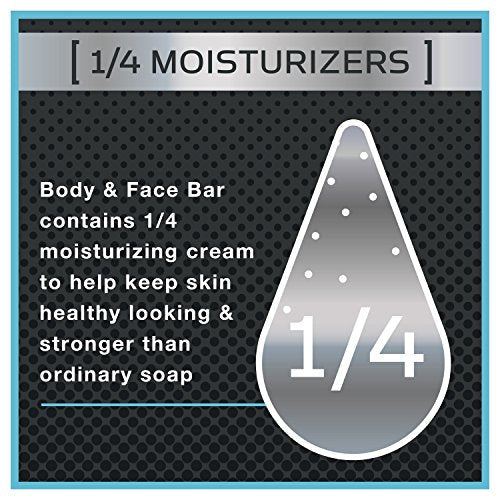 Dove Men+Care Deep Clean Body and Face Bar - Moisturizing Soap, 2 Pack