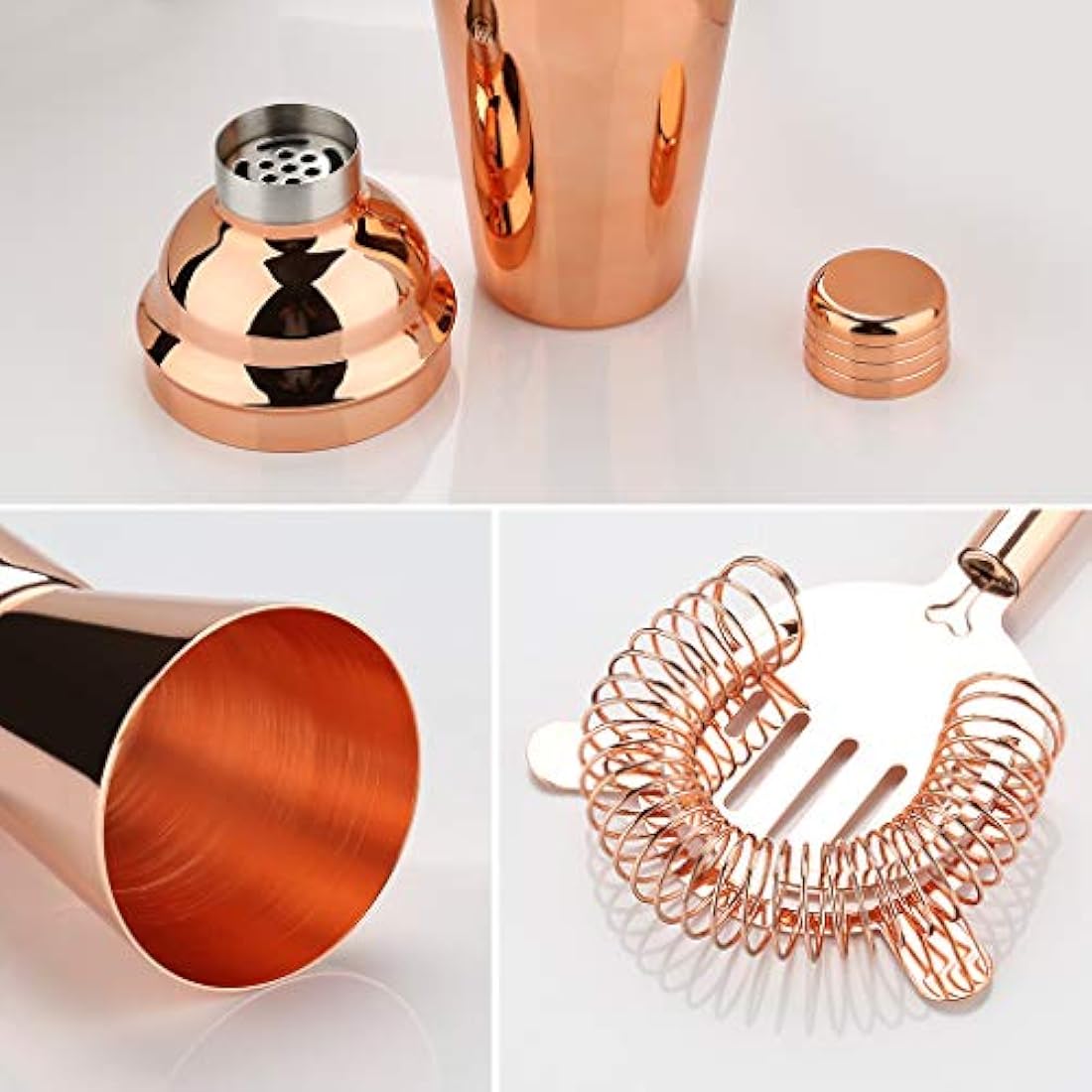 Jolof Store 16-Piece Cocktail Shaker Set | Stainless Steel Bartender Kit